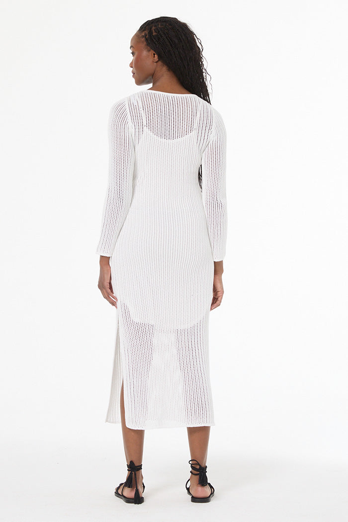 Sonora Crochet Dress // Bone