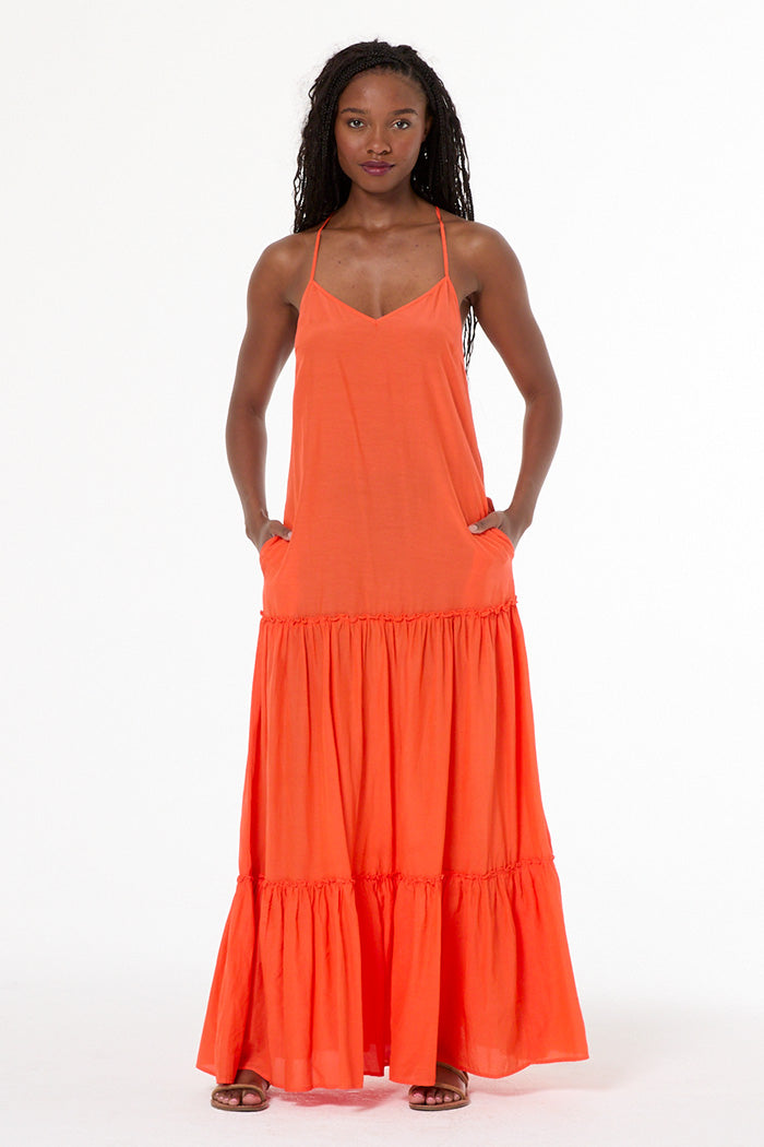 Alani Voile Dress // Lava