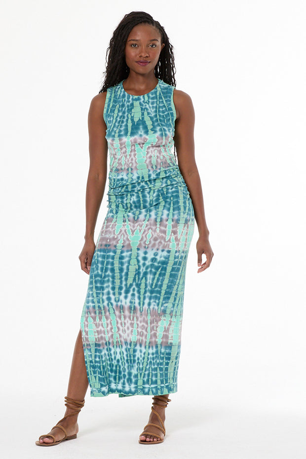 Women's Tamara Dress in Teal Aurora Wash by YFB Women's Tamara Dress in Teal Aurora Wash by YFB