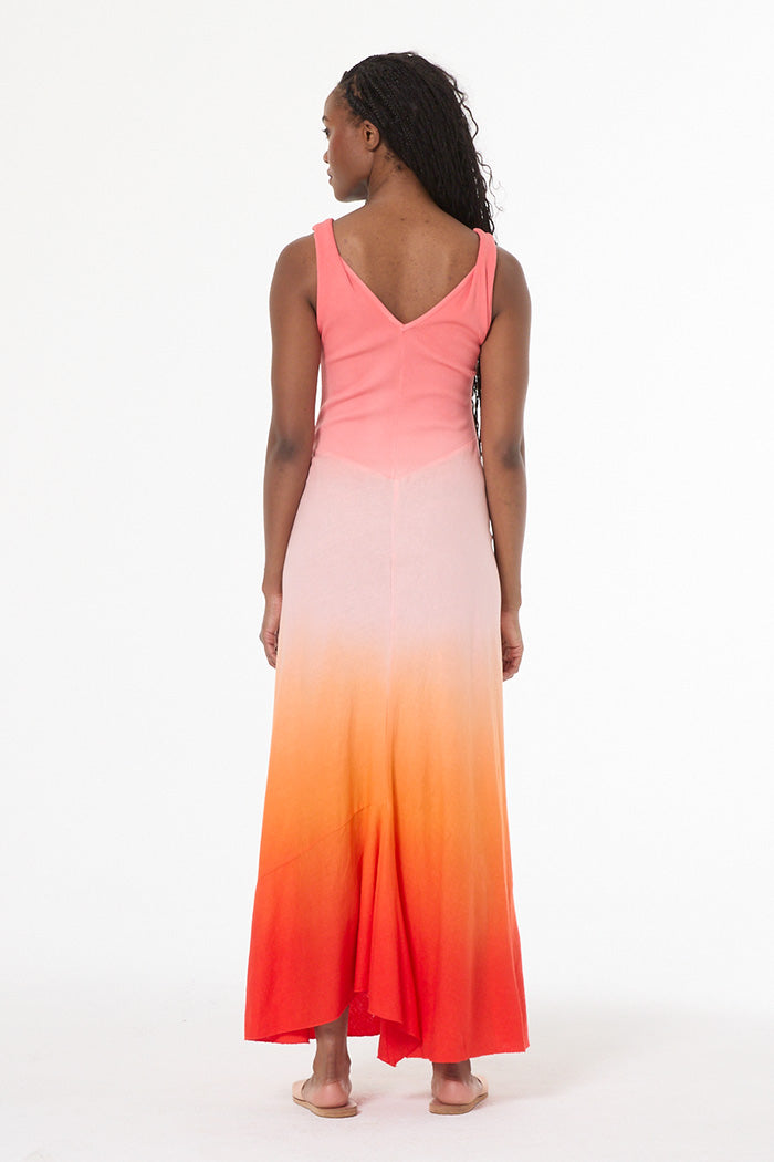 Amina Maxi Dress // Solar Orange Ombre