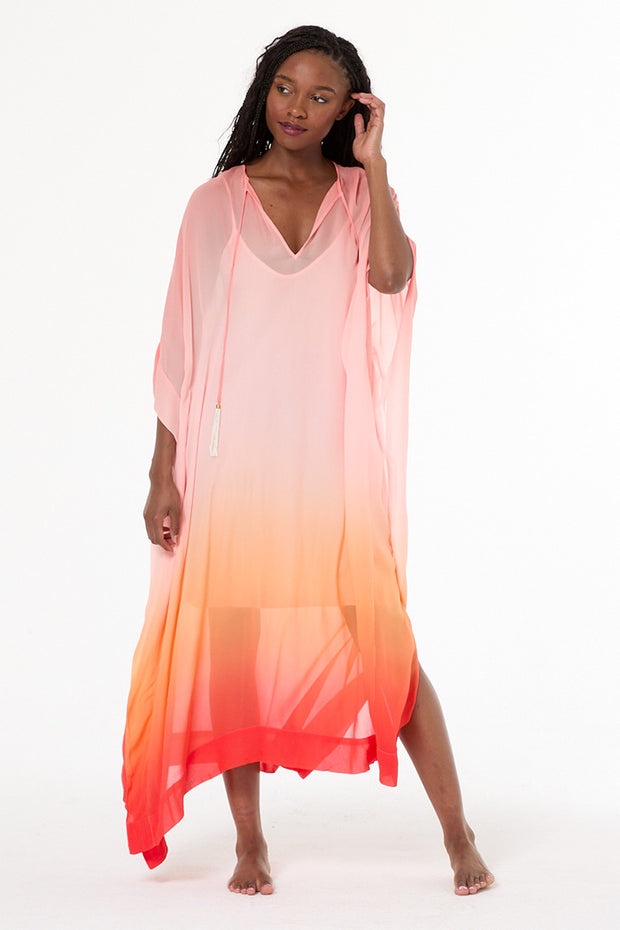 Domina Kaftan // Solar Orange Ombre