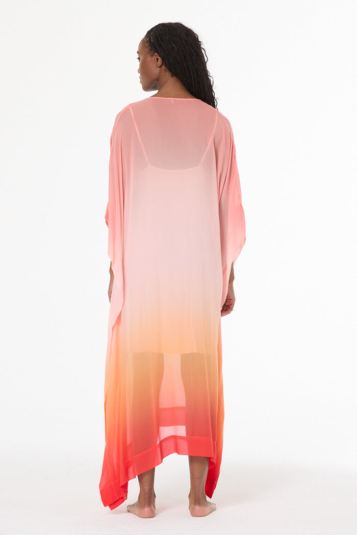 Domina Kaftan // Solar Orange Ombre