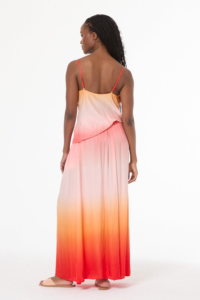 orange ombre bridesmaid dresses Women's Emmet Tank in Solar by YFB Size:6 1/2 Women's Black Sequin Dress yrtag Satin 5% elastane construction delivers