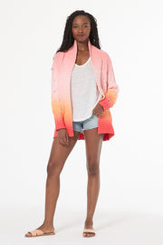 Cayla Cardigan // Solar Orange Ombre