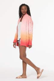 Cayla Cardigan // Solar Orange Ombre