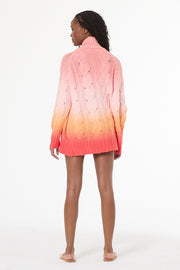 Cayla Cardigan // Solar Orange Ombre