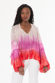 Aster Top // Electric Fuchsia Brushed Ombre