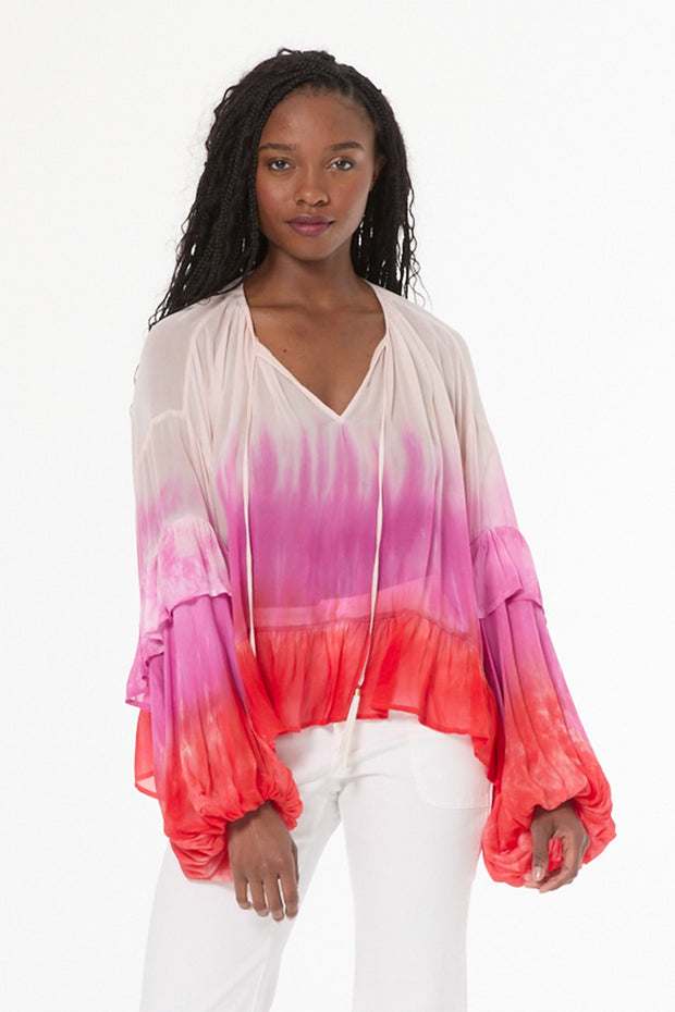 Aster Top // Electric Fuchsia Brushed Ombre