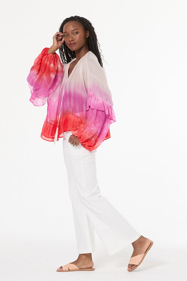 Aster Top // Electric Fuchsia Brushed Ombre