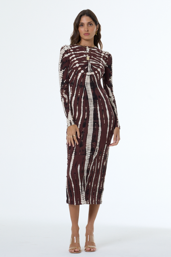 Dax Midi Dress // Sepia Nexus Wash