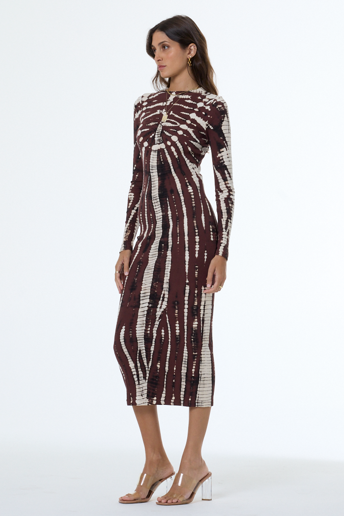 Dax Midi Dress // Sepia Nexus Wash