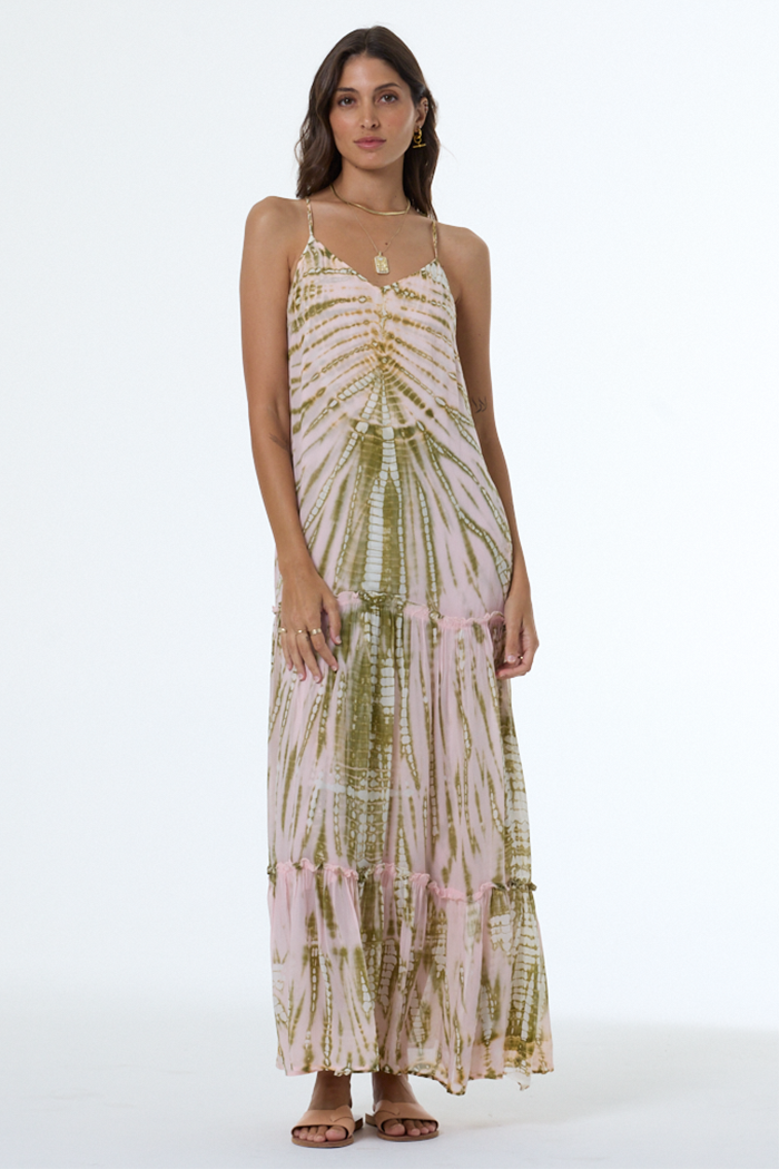 albee chiffon maxi dress Staud