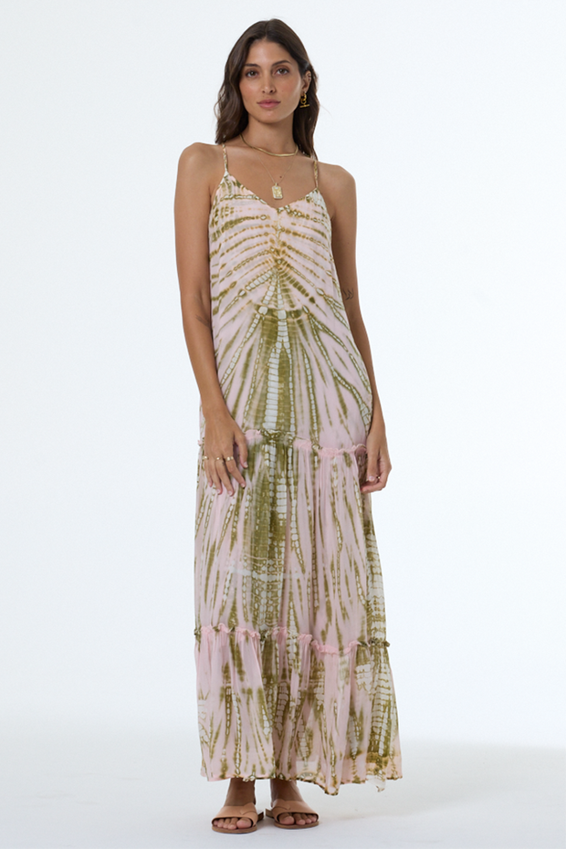 chinese dress ladies Aylani Lace Cutout Maxi Dress • Shop American Threads Boutique White / L main image 0