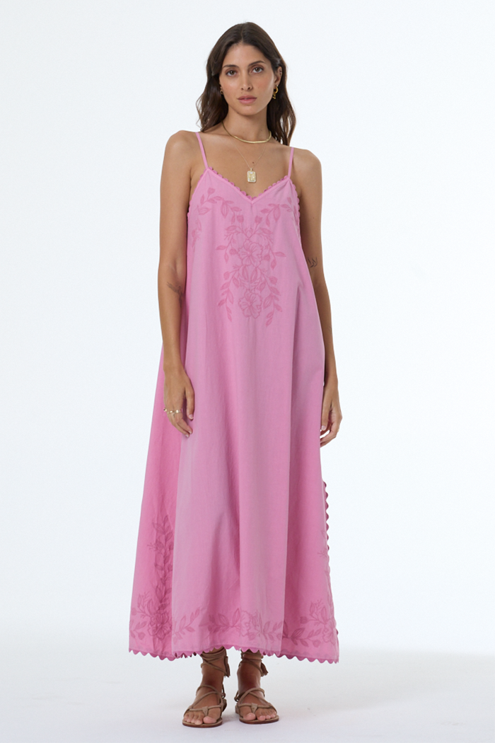 young fabulous and broke pink dress Women's Amina Maxi Dress in Pale Pink by YFB