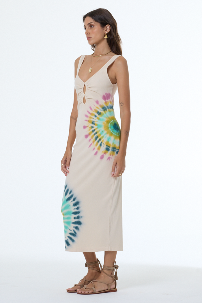 Demios Dress // Teal Whirly Pop Wash