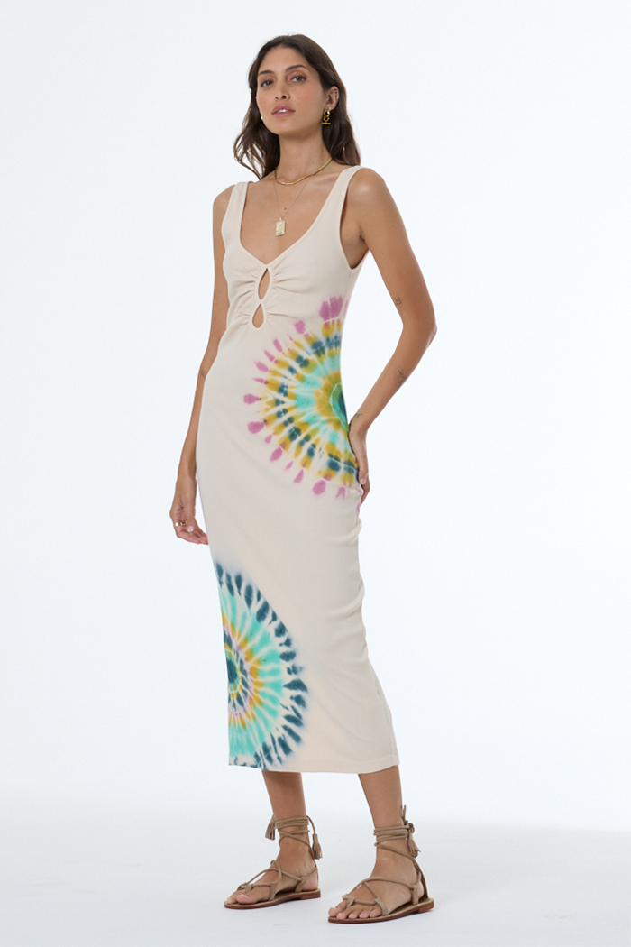 Demios Dress // Teal Whirly Pop Wash