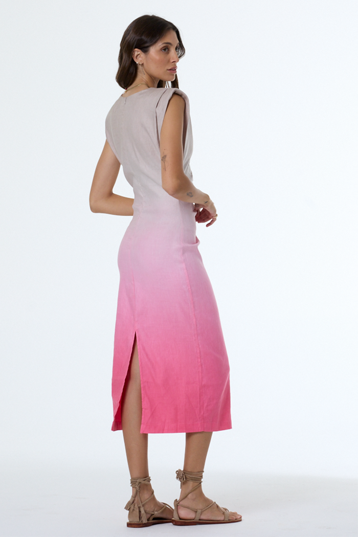 white pink ombre dress JERAVAE Dress PRA 1016_SALE, Pink to White Ombr / 4-8