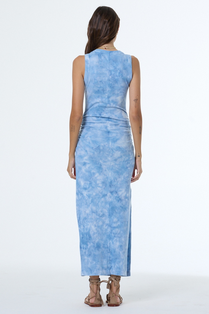 Women's Tamara Dress in Blue Aura Cloud Wash by YFB