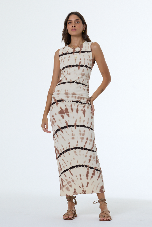 Women's Tamara Dress in Fawn Cuba Wash by YFB