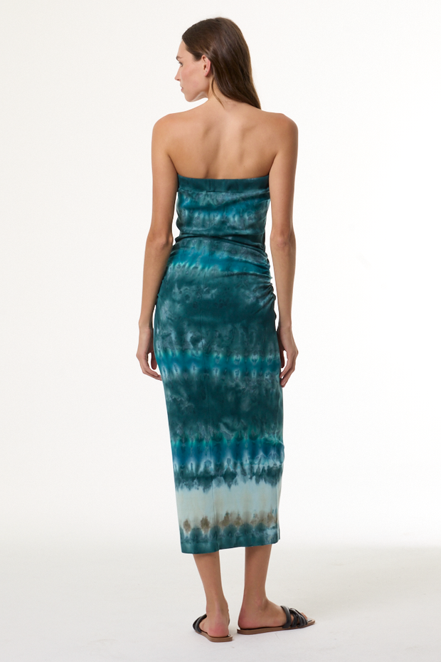 Women's Strapless Ribbed Maxi Dress Turquoise Wash | YFB Clothing  Young  Fabulous & Broke