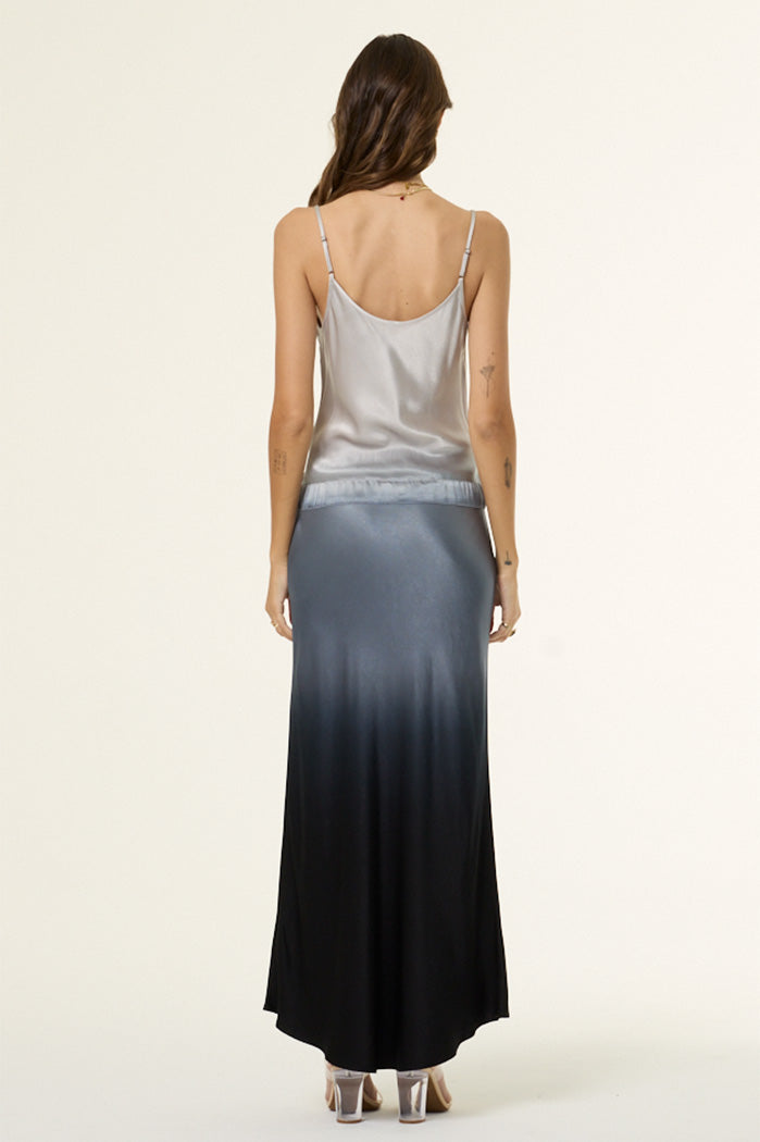 Kalani Slip Dress // Silver Black Ombre