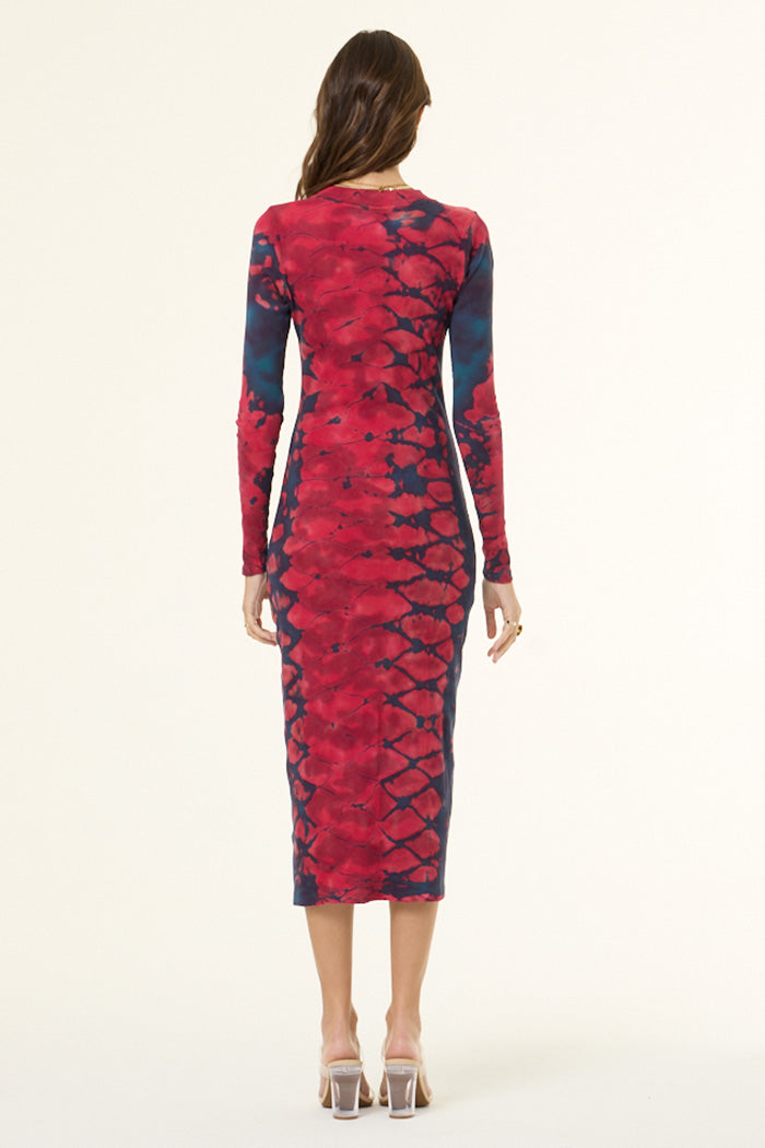 Dax Midi Dress // Deep Teal Boa Wash