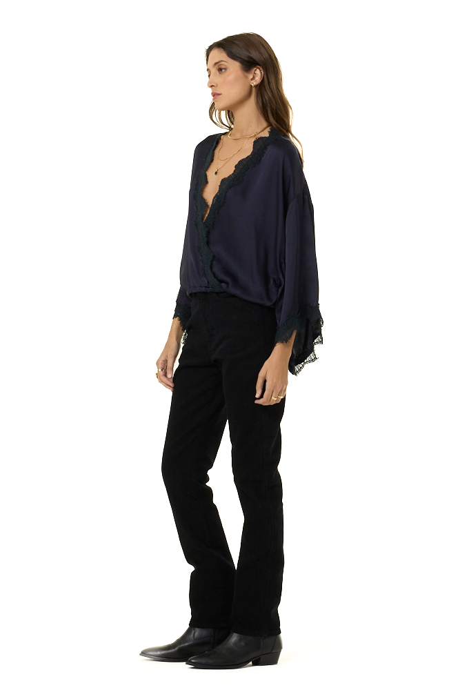 Tia Lace Top // Midnight