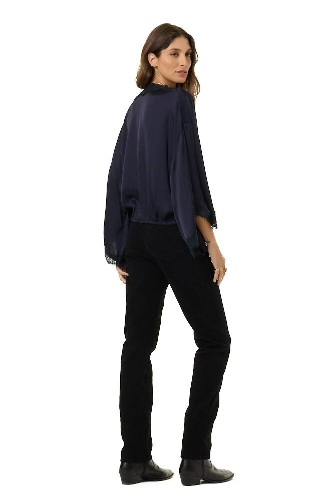 Tia Lace Top // Midnight