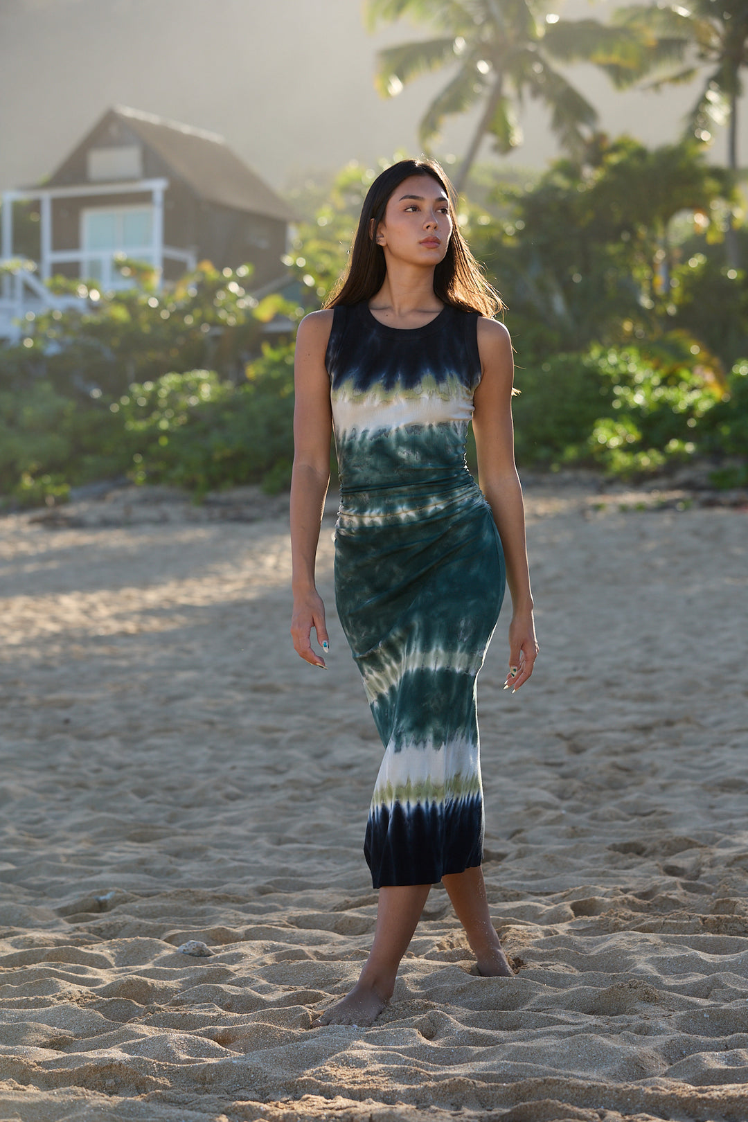 Tamara Dress // Rainforest Terra Wash – Young Fabulous & Broke