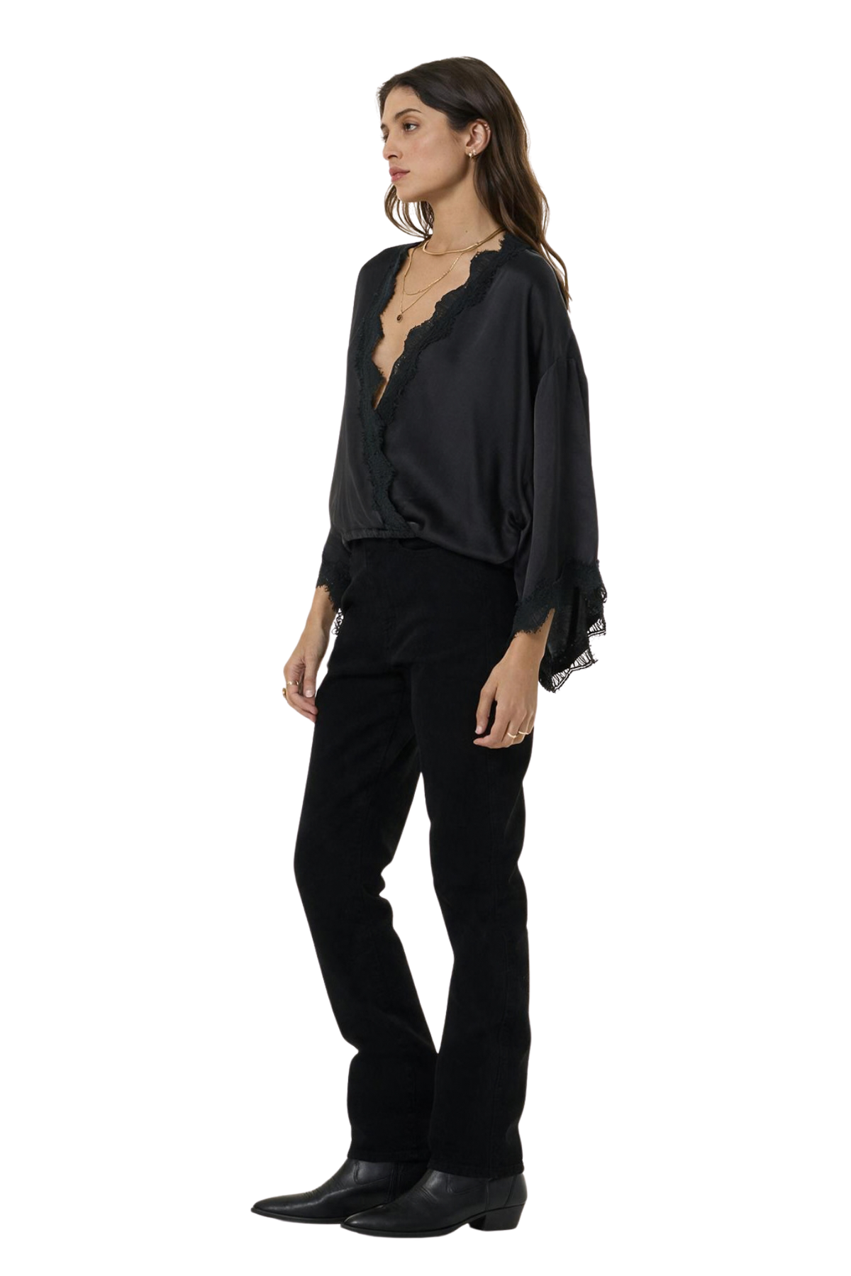 Tia Lace Top // Black
