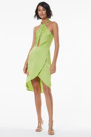 Cora Cocktail Dress // Algae Green ~ NO RETURNS
