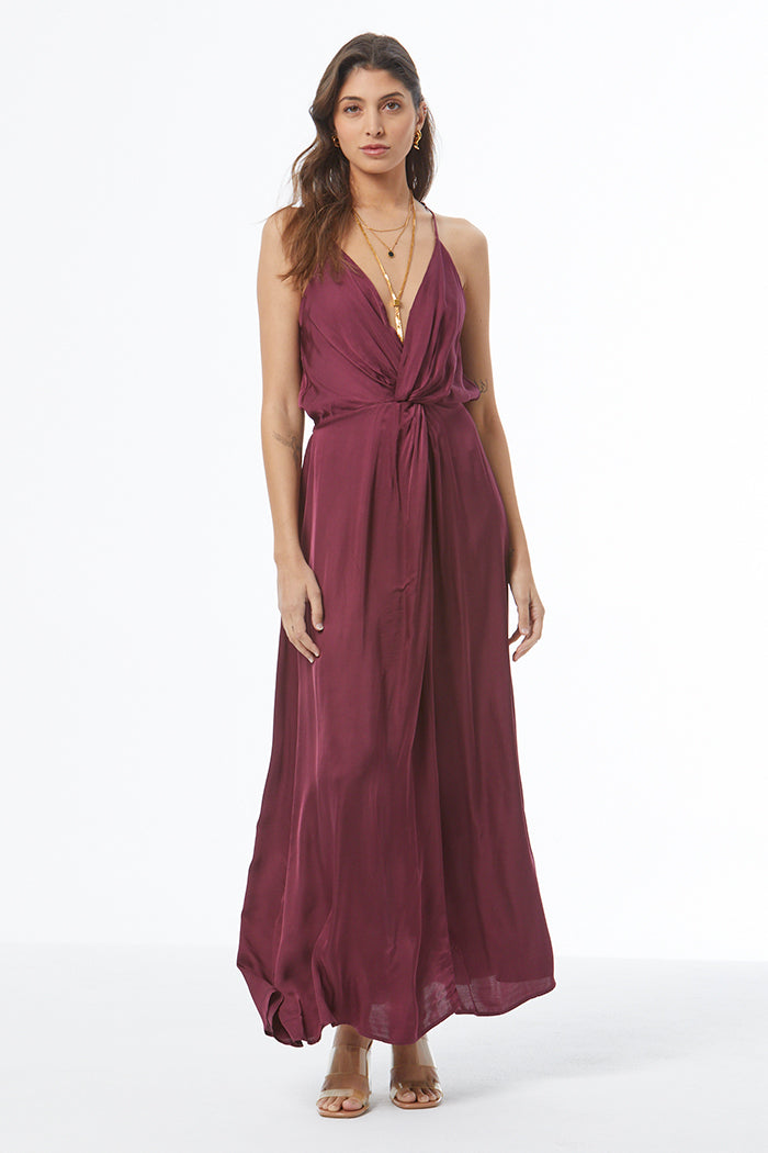 Shayna Maxi Dress // Cherry Lacquer