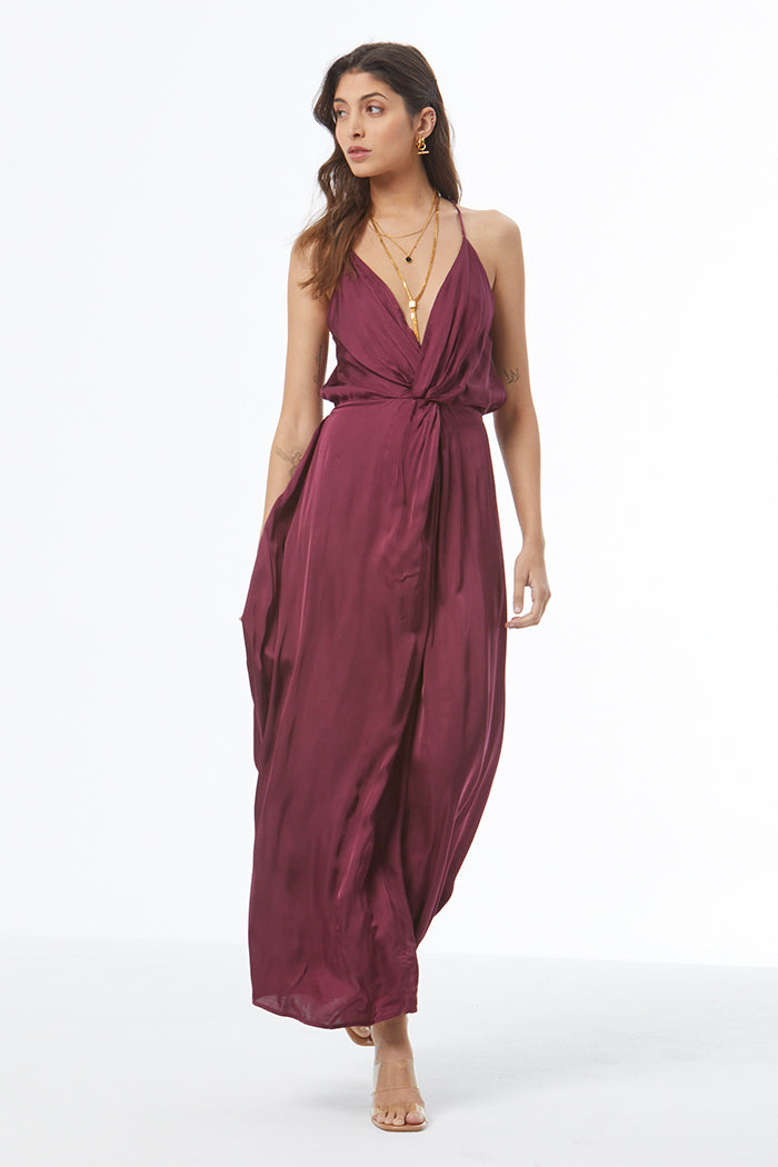 Shayna Maxi Dress // Cherry Lacquer