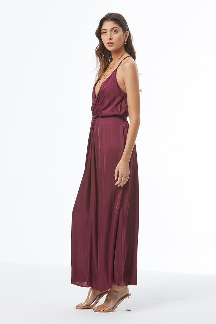 Shayna Maxi Dress // Cherry Lacquer
