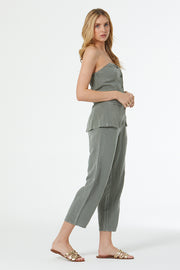 Benji Strapless Waist Coat // Tinted Sage Pigment