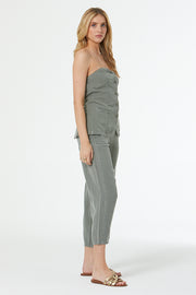 Barret Linen Barrel Pant // Tinted Sage Pigment