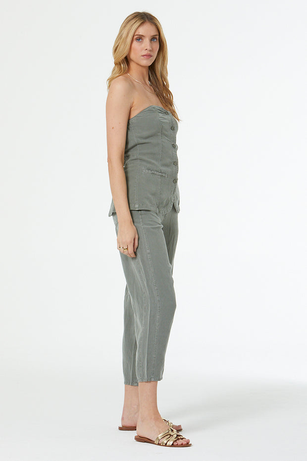 Benji Strapless Waist Coat // Tinted Sage Pigment