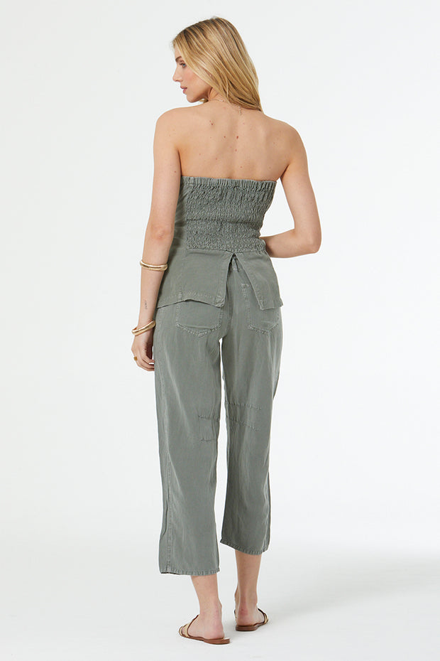 Barret Linen Barrel Pant // Tinted Sage Pigment