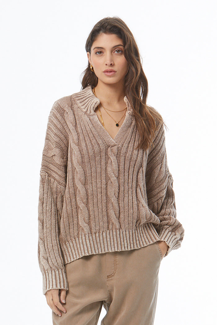 L'Appartement　Mesh Knit MESH KNIT TURTLENECK SWEATER