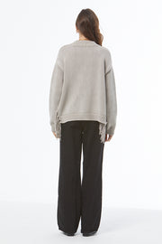 Houston Mock Neck Sweater // Harbor Grey Mineral Wash