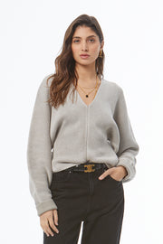 Stephen V-Neck Sweater // Harbor Grey Mineral Wash