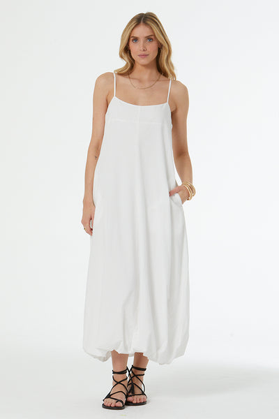 Melv Midi Bubble Dress // Bone