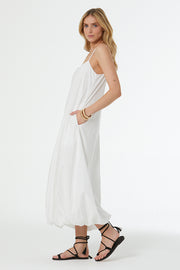 Melv Midi Bubble Dress // Bone