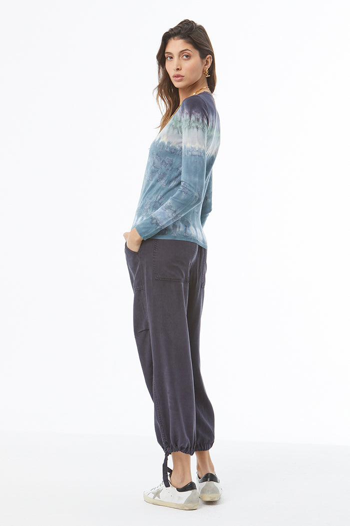 Crew Knitted Tee // Blue Tide Terra Wash