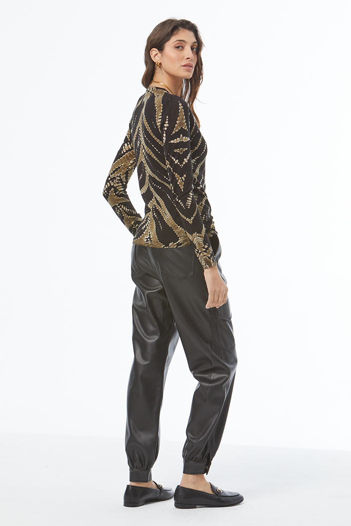 Crew Knitted Tee // Black Savannah Wash