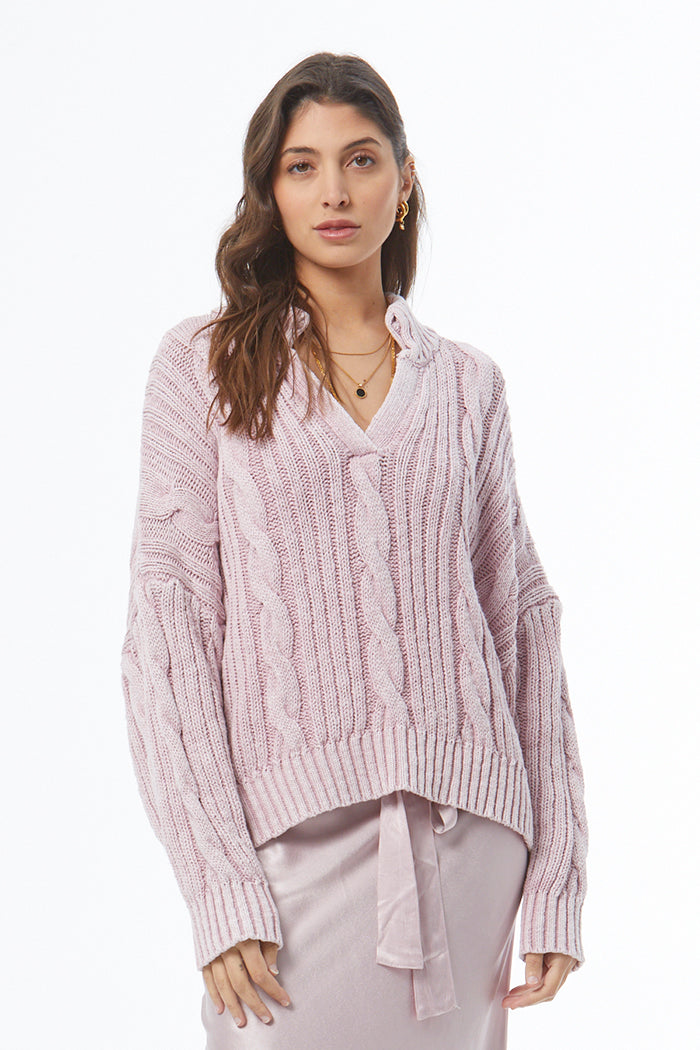 Auckland Sweater // Antique Violet Mineral Wash