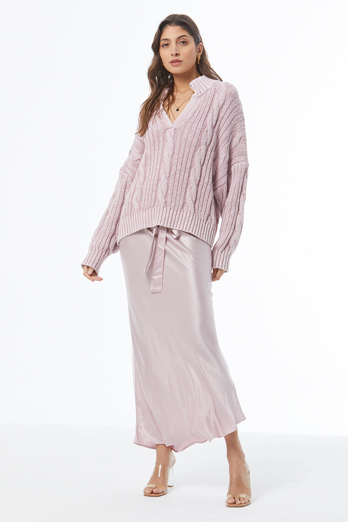 Auckland Sweater // Antique Violet Mineral Wash