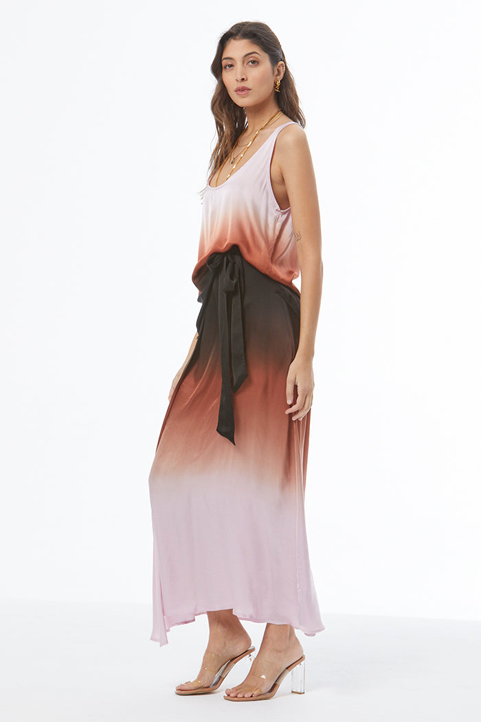 Arla Maxi Wrap Skirt // Antique Violet Ombre