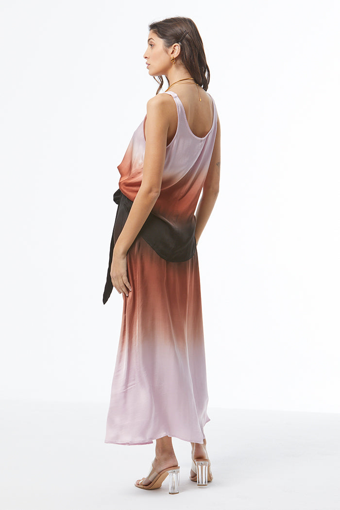 Arla Maxi Wrap Skirt // Antique Violet Ombre