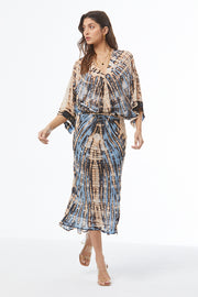 Tia Chiffon Top // Cyan Nexus Wash